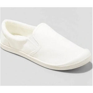 Mad Love Kasandra Womens Slip On Canvas Shoes Size 7 White NWT